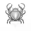 crab colorfull tattoo design idea