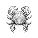 crab colorfull tattoo design idea