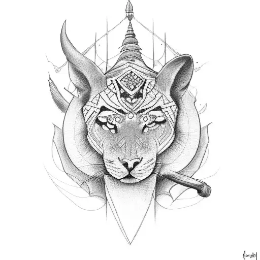 Forearm band tattoo showing strength, power, courage with Indian reference  tattoo design idea
