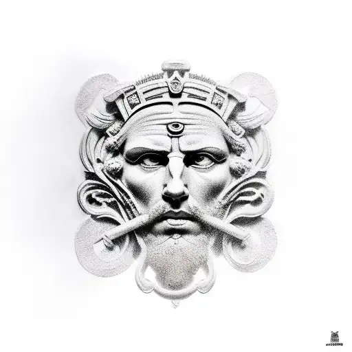 roman empire tattoo design idea