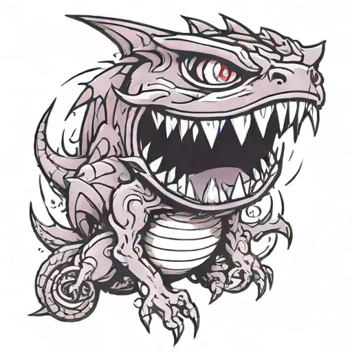 Haunter Pokemon character tattoo design idea