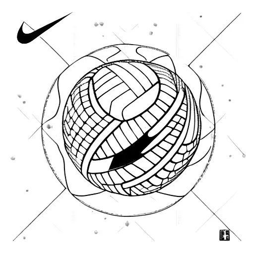 volleyball nike tattoo design idea