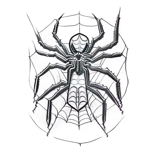 Spider-Man playing a guitar in a blackwork style tattoo design idea