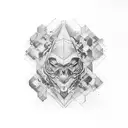 bio-mechanical sleeve  tattoo design idea