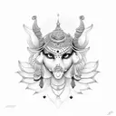 lakshmi tattoo design idea