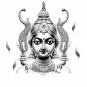 lakshmi tattoo design idea