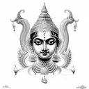 lakshmi tattoo design idea