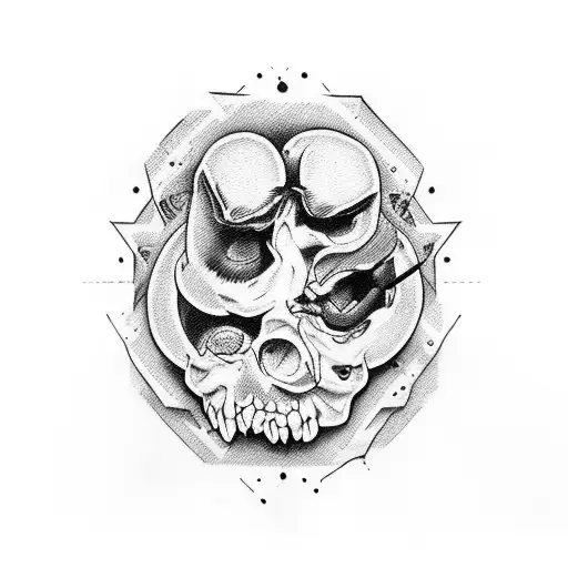  a tattoo that indicates patience, brawl and brains with strong will  tattoo design idea