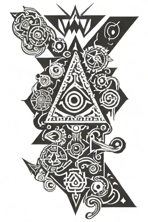 gravity falls drawing symbols tattoo design idea