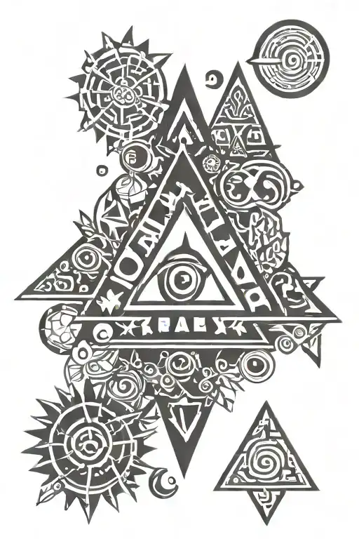gravity falls drawing symbols tattoo design idea