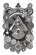 gravity falls drawing symbols tattoo design idea