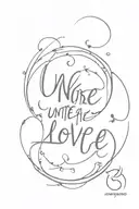 Words "Unrequited Love" tattoo design idea