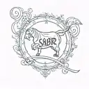Sabr tattoo design idea