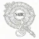 Sabr tattoo design idea