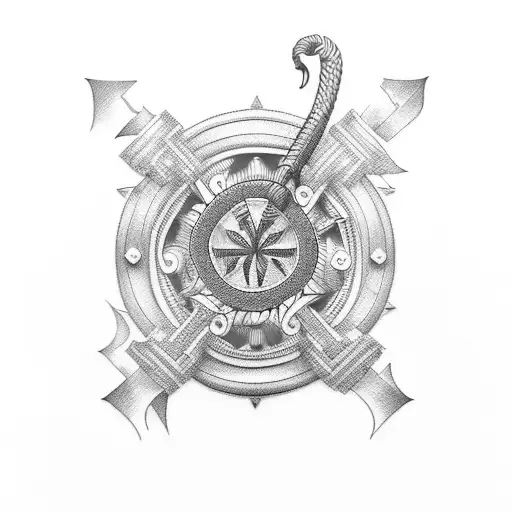 croatian nautical tattoo design idea