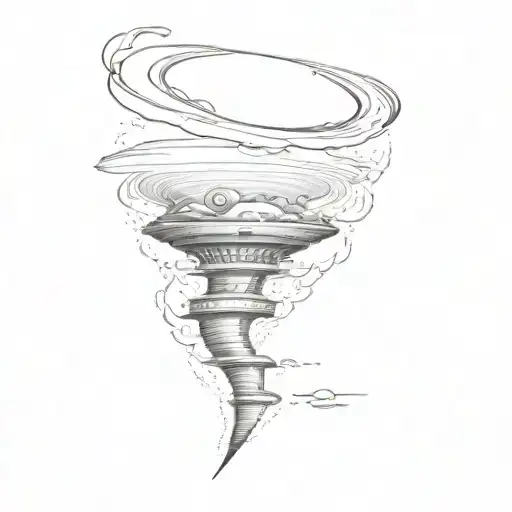 hurricane  and tornado  tattoo design idea