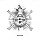 old school tattoo lighthouse tattoo design idea