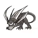 Dragon tattoo design idea