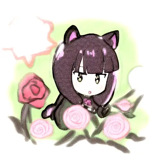 black panther with pink roses tattoo design idea