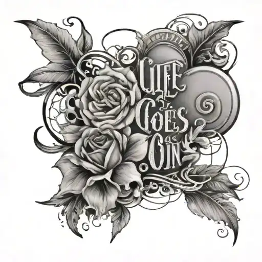 life goes on tattoo design idea