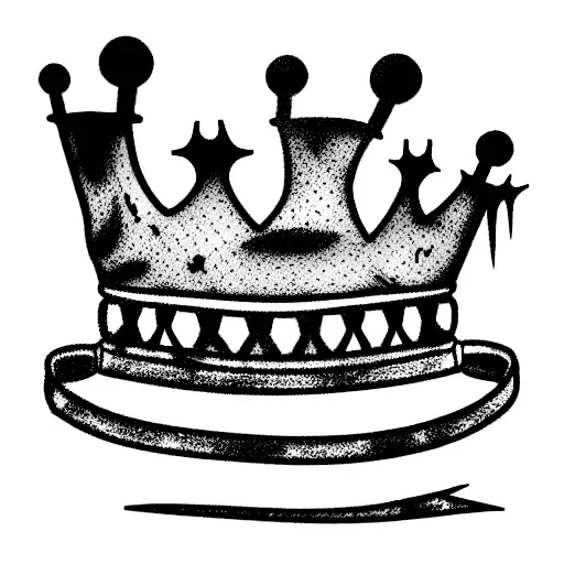 rat king crown punk crust filthy tattoo design idea