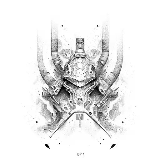 brick wall under skin tattoo design idea