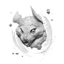 brick wall under skin tattoo design idea