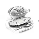 bread and salt  tattoo design idea