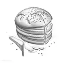 bread and salt  tattoo design idea
