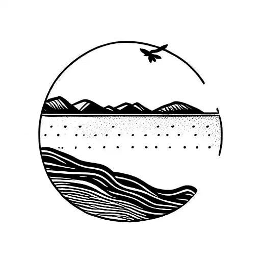 lake country tattoo design idea