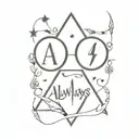 always harry potter tattoo design idea