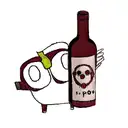 Grumpy wine bottle tattoo design idea