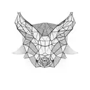 blackout geometry tattoo design idea