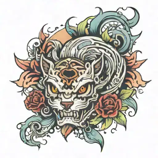 Savage tattoo design idea