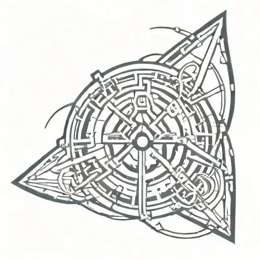 Cyber Sigil tattoo design idea