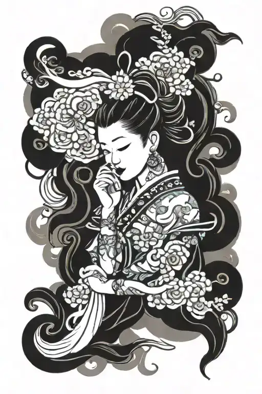 Sister Om Beauty tattoo design idea