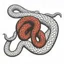 28 year old man kills snake by hanging tattoo design idea