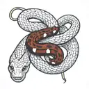 28 year old man kills snake by hanging tattoo design idea