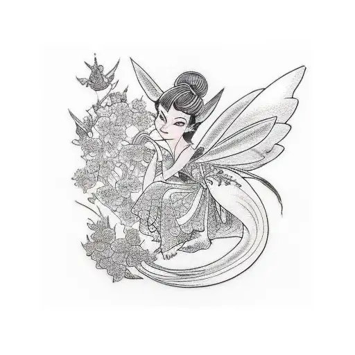Tinkerbell  tattoo design idea