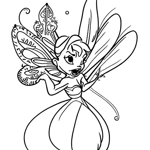 Tinkerbell Disney  tattoo design idea