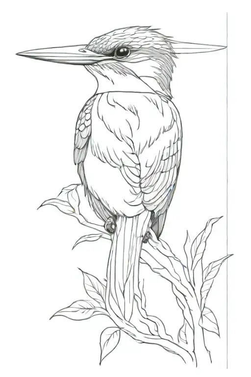Kingfisher tattoo design idea