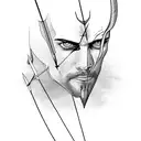 arrow moving forward with strings attached  tattoo design idea