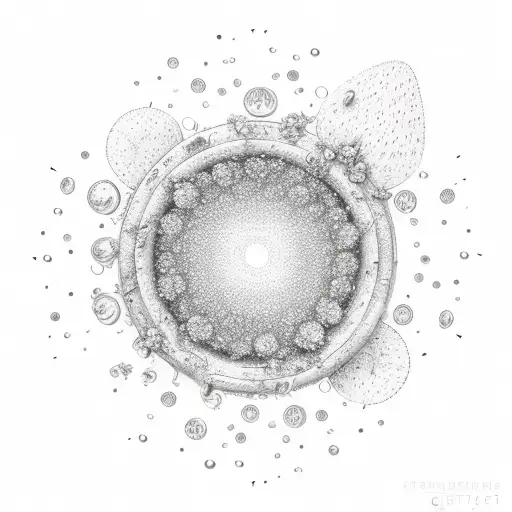 raining falling in flowers growing with a round circle around sayingThere's water in the flowers, let's grow tattoo design idea