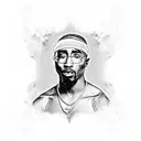 2pac tattoo design idea