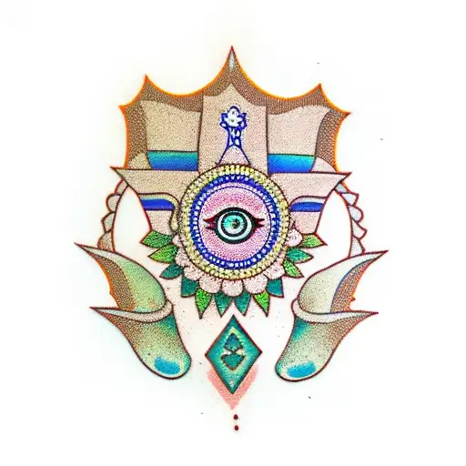 Hamsa Symbol tattoo design idea