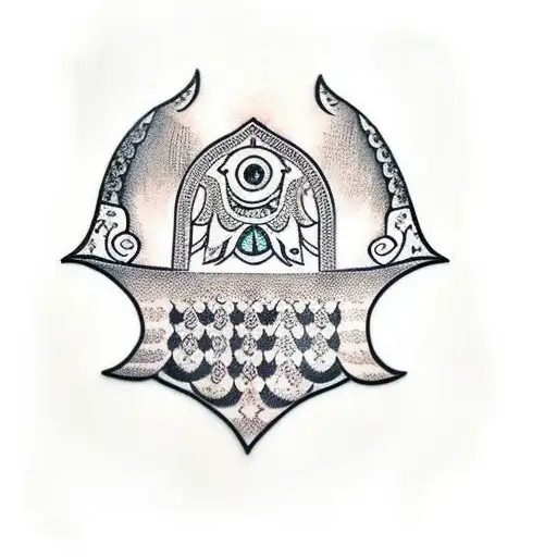 Hamsa Symbol tattoo design idea