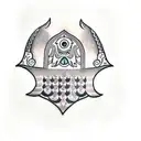 Hamsa Symbol tattoo design idea