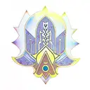 Hamsa Symbol tattoo design idea