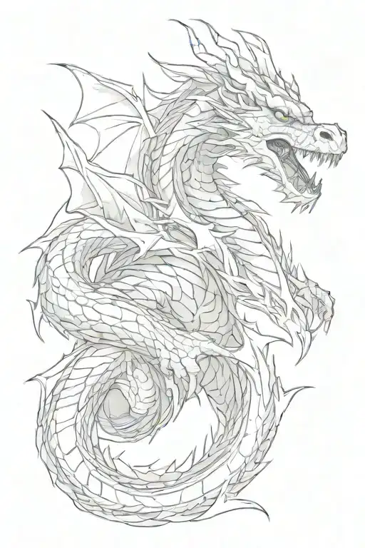 dragon with lightning all over his arm tattoo design idea