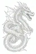 dragon with lightning all over his arm tattoo design idea